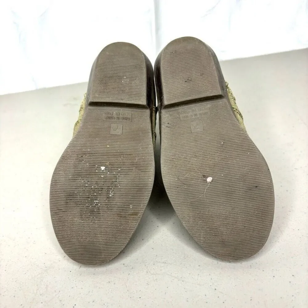 Old Navy Olive Faux‎ Suede Side Zip Western Ankle Bootie Toddler Size 7